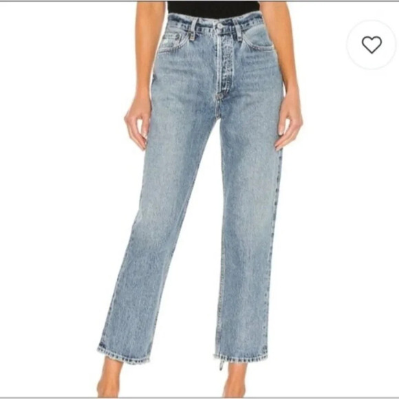 AGOLDE Lana Jeans Emulsion Blue 24 - Picture 2 of 11